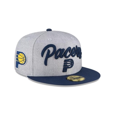Indiana Pacers Gorra | New Era NBA Draft 59fifty Fitted Cap Mexico - Grises